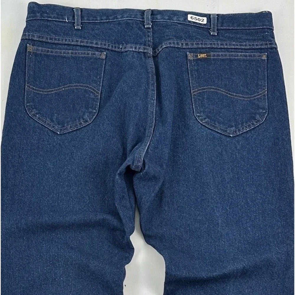 Vintage Lee Riders Jeans Mens Fits 39x32 Medium Blue Denim Union‎ Made In USA